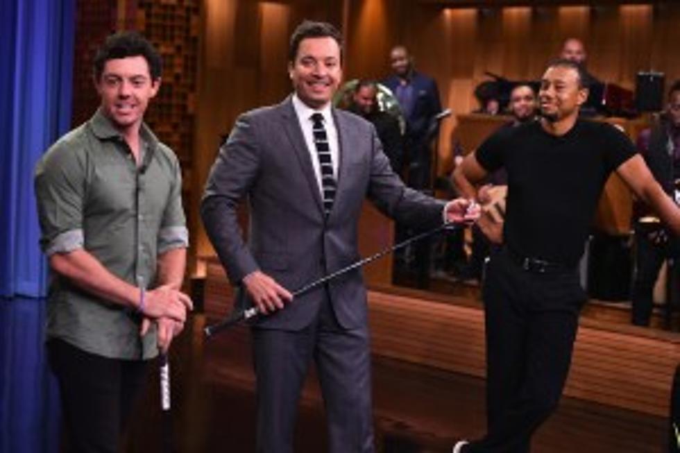 Jimmy Fallon Takes On Rory McIlroy In Chipping Contest With Tiger Woods As Caddy [Video]