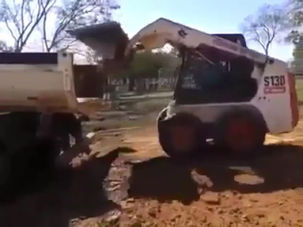 Crazy Way to Load a Bobcat on a Truck