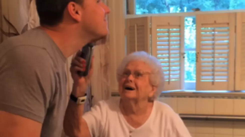 Guy Shaves Beard in Honor of Grandmothers 100th Birthday