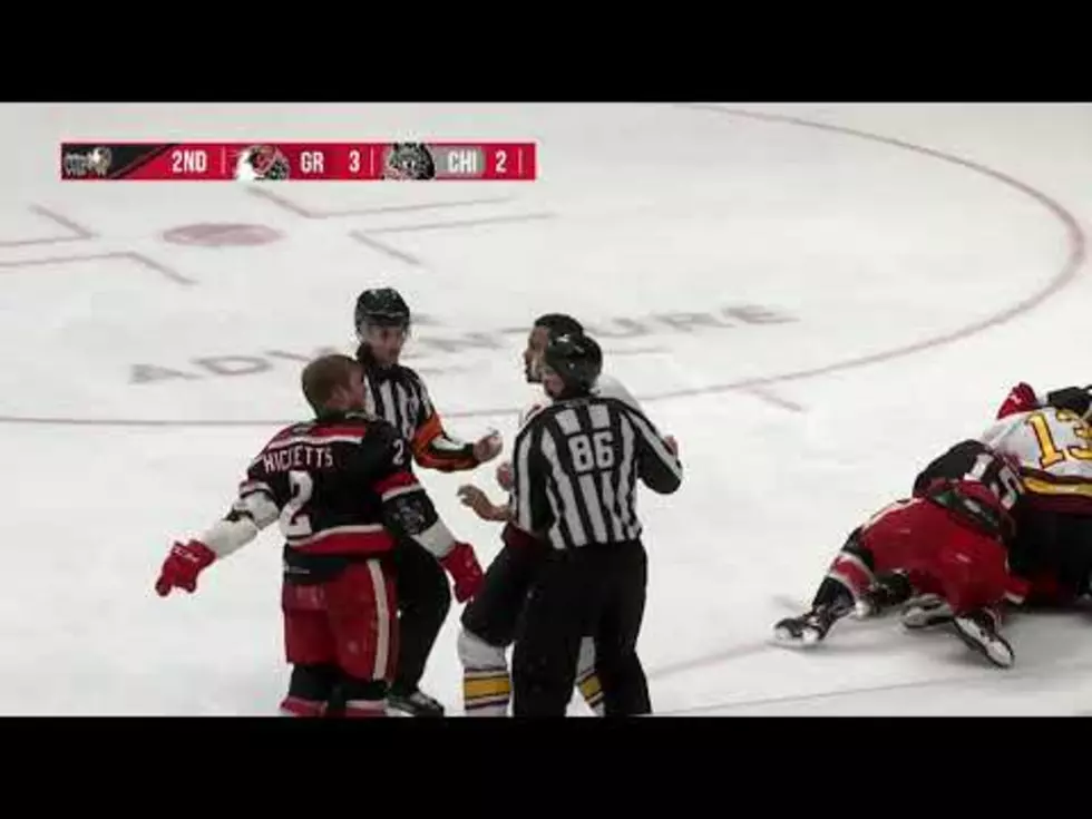 ‘Fight Night’ At Van Andel As Griffins Go One Up On Wolves [Video]