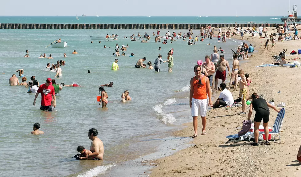 Be Careful! The Lake Michigan Water Is Still Cold