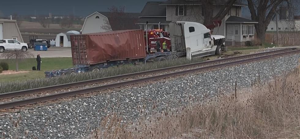 No Injuries After Semi Hits Train in Ottawa County