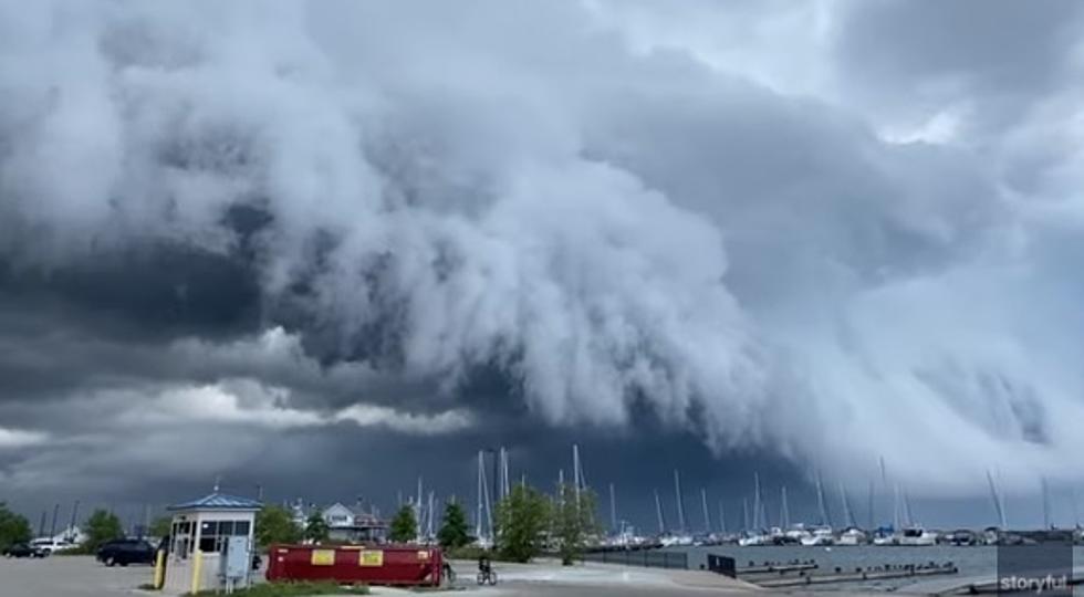 Watch Arcus Storm Clouds Rise Up Over Lake Michigan