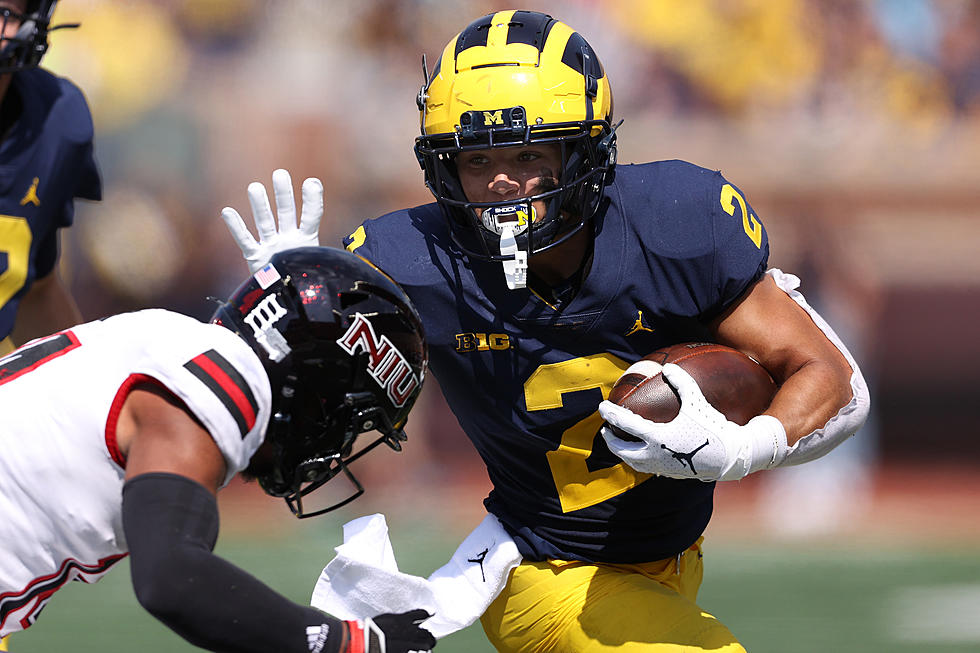 Michigan&#8217;s Blake Corum Looks Like He Was Flung Out Of A Sling Shot
