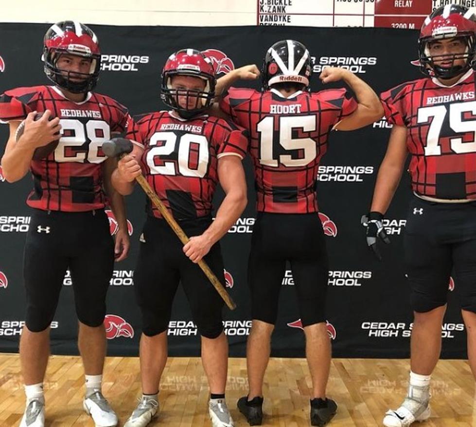Cedar Springs Football To Celebrate Festival With Red Flannel Uniforms