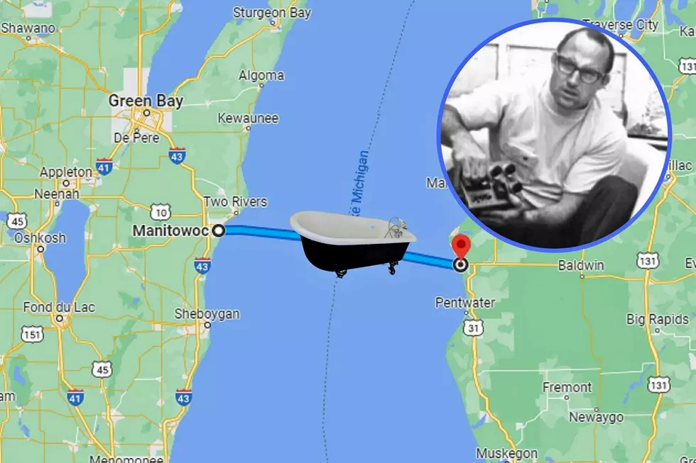 Amazing: Michigan Man Crossed Lake Michigan in a Bathtub