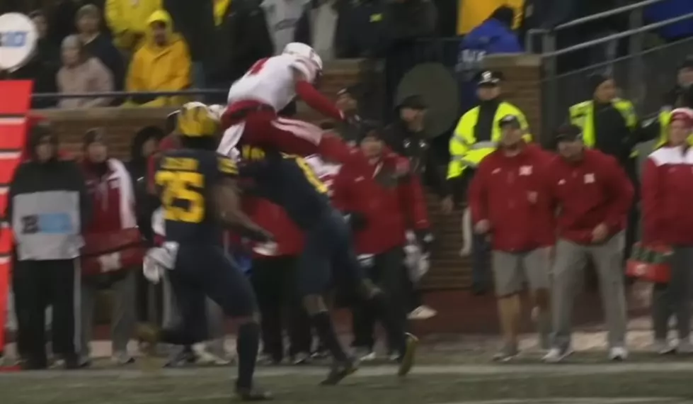 Michigan Player Nails Nebraska Player In The Groin, Goes Viral