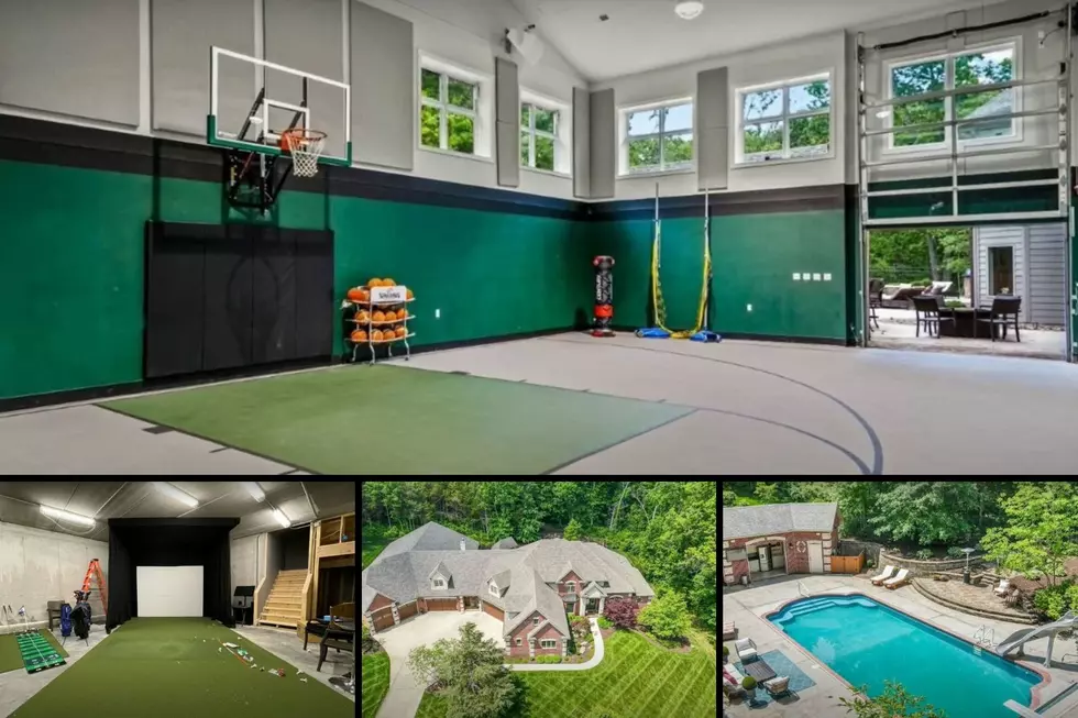 This Missouri Home Has Enormous Basketball Court & Golf Room
