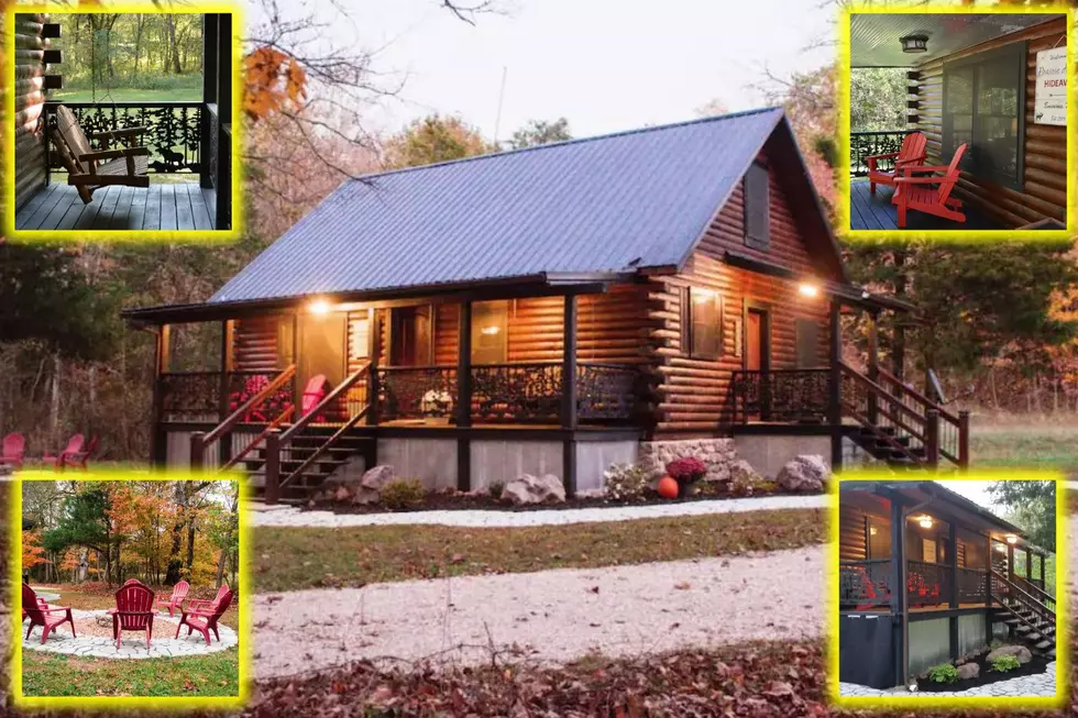 Cozy Missouri Cabin in the Woods Has Perfect Fall Foliage Setting
