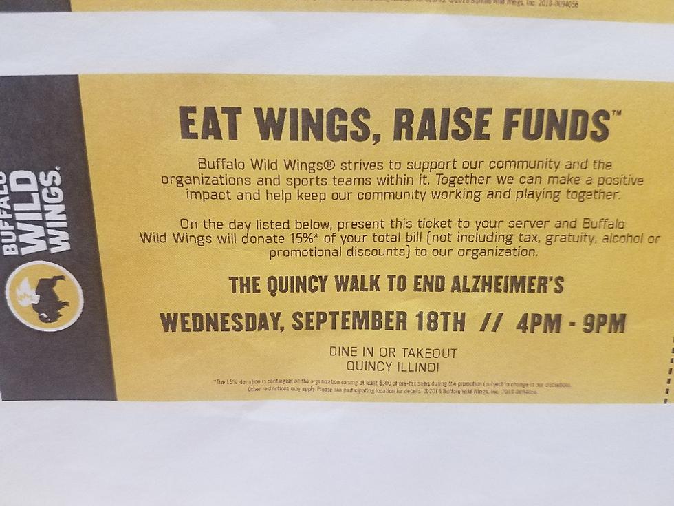 Buffalo Wild Wings Helping the Alzheimer’s Association Wednesday
