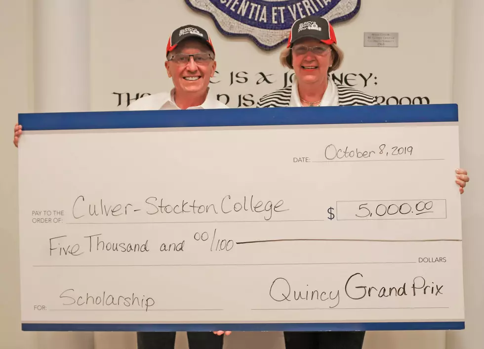 Quincy Grand Prix Donates $5,000 to Gus Traeder Scholarship