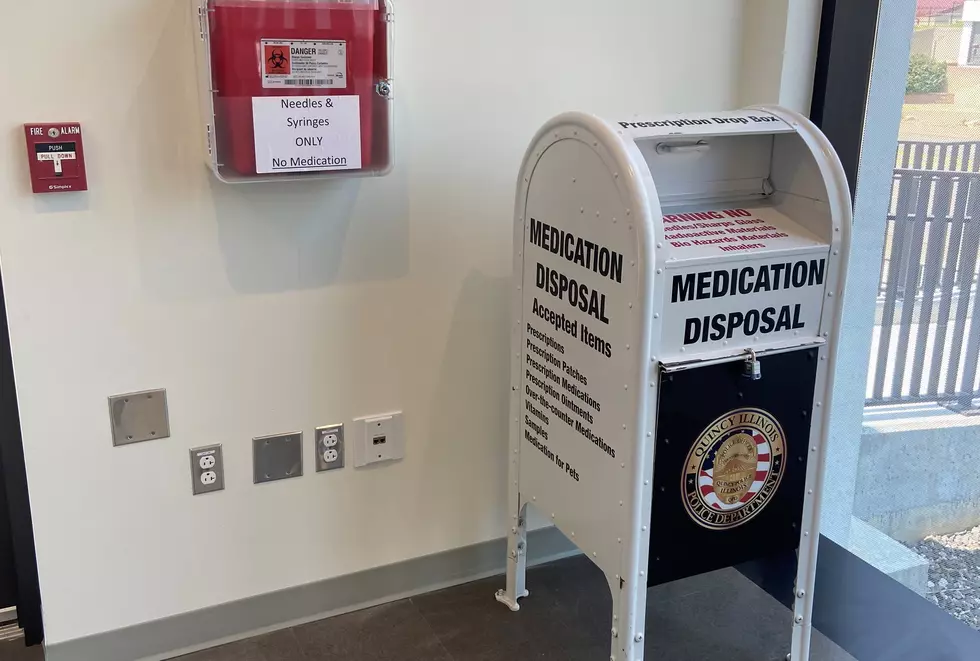 Outdated Prescription Drop Box Located at Q.P.D. Lobby