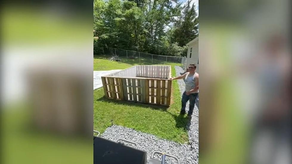 Family Can't Afford a Pool, So Hero Dad Builds One from Scratch
