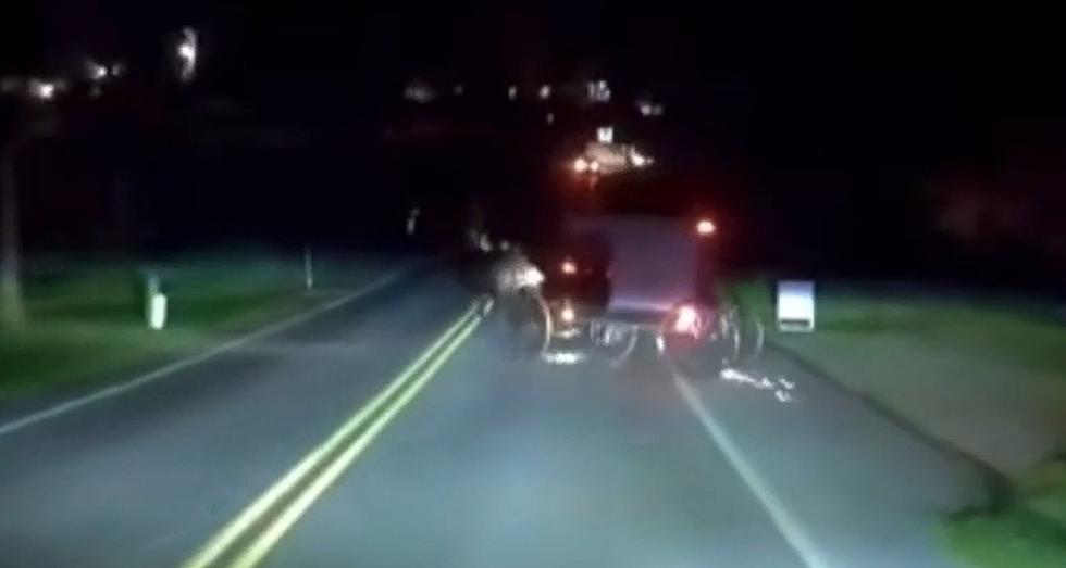 Dashcam Video Shows Wild Drift Move by an Amish Buggy
