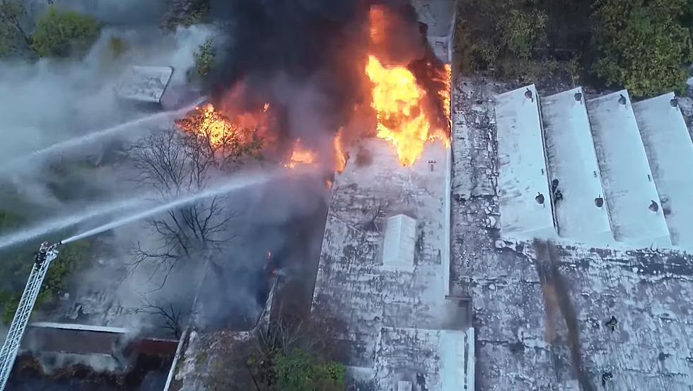 Drone Shows and Helps Missouri Firefighters Battling Factory Fire