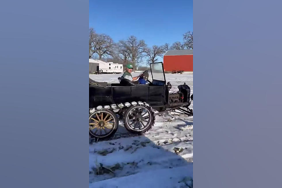 Genius Iowa Farmer Turns Model T into a Sledding Mean Machine