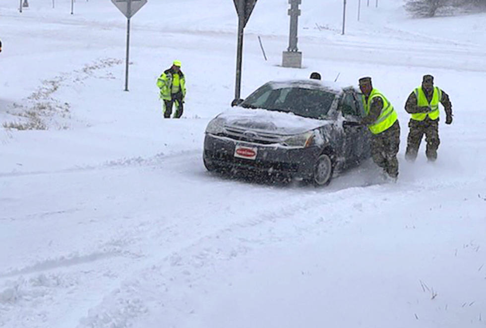 Snow Heroes - Missouri National Guard Out Rescuing Motorists