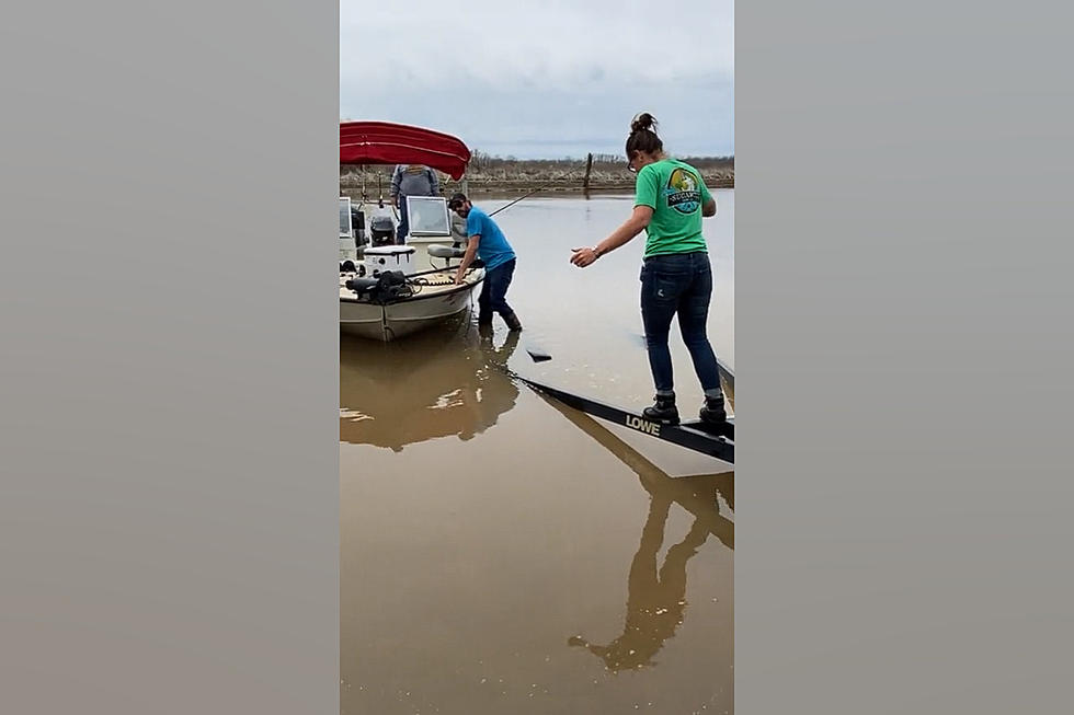 Missouri Woman Attempts Nice Balancing Act at Boat Ramp and Fails
