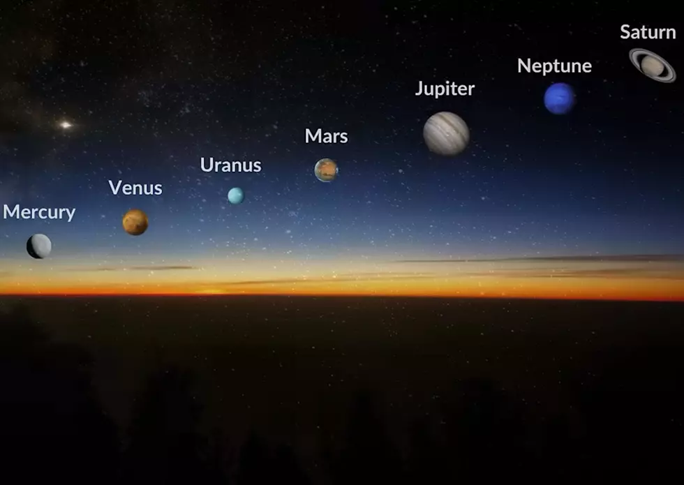 7 Planets and the Moon Aligning Over Tri-States this Friday AM