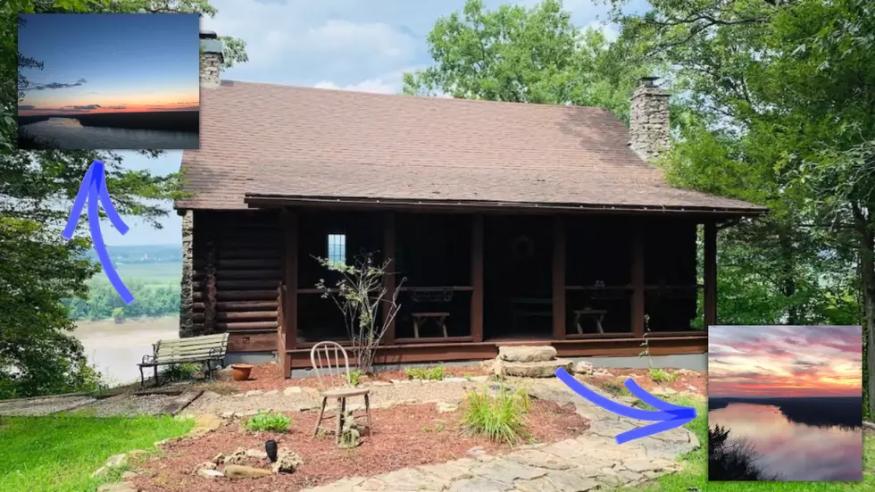 See a Missouri Cabin that Overlooks Where 2 Major Rivers Meet