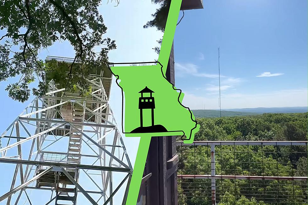 Lookout Tower Climbs the Sky More than 1,700 Feet Over Missouri