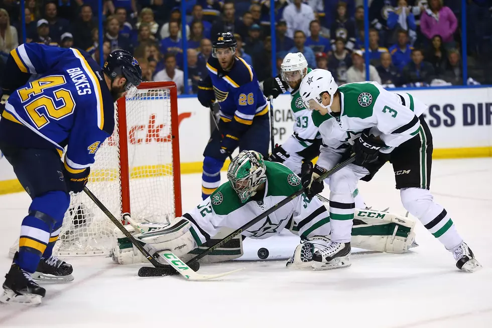 Stars Beat Blues 3-2, Game Seven Wednesday in Dallas