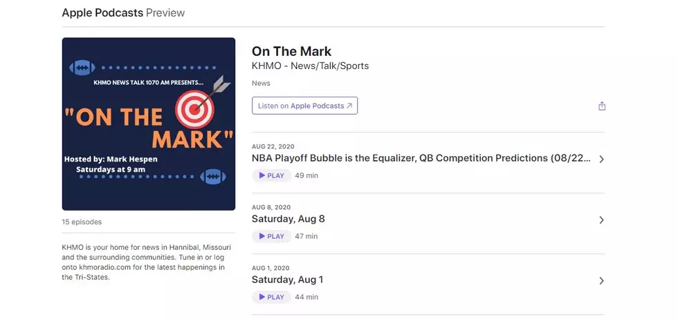 “On The Mark” on Apple Podcast