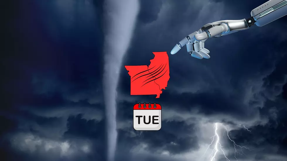 AI Predicts Tornadoes & Derechos for Missouri & Illinois Tuesday