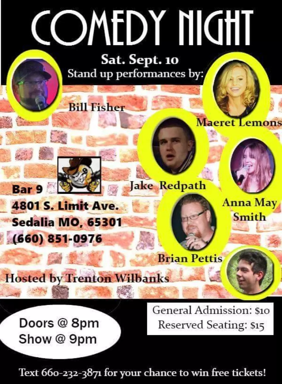 Comedy Night Comes to Sedalia:  Meet the Performers