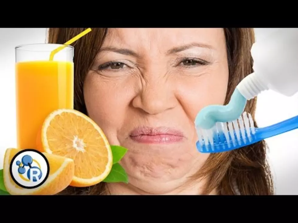 Here’s Why OJ Tastes So Bad Right After You Brush Your Teeth