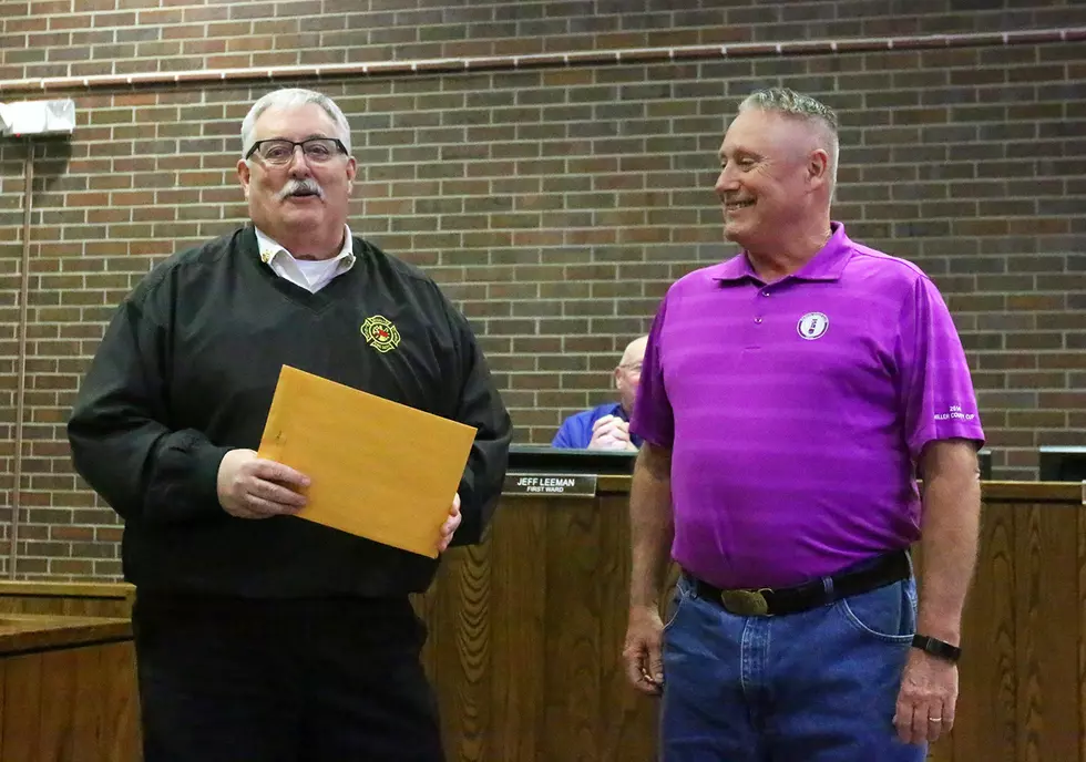 Sedalia Firefighter Wiskur Honored for 30 Years of Service