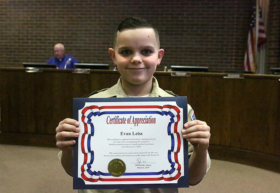 Sedalia Scout Recognized by Council for Potential Life-Saving Act