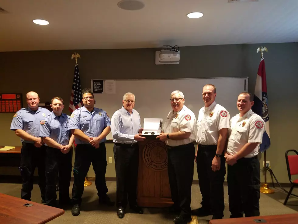 Sedalia Fire Department Presented With ‘Ring Breakers’