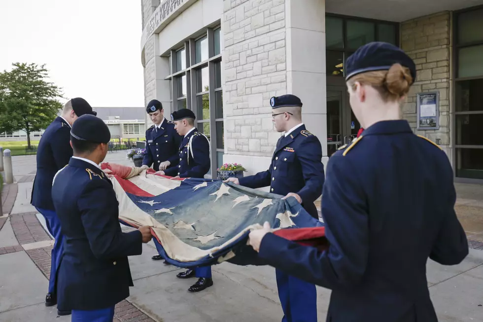 Flag Donated by President Truman Family Preparing for UCM Display