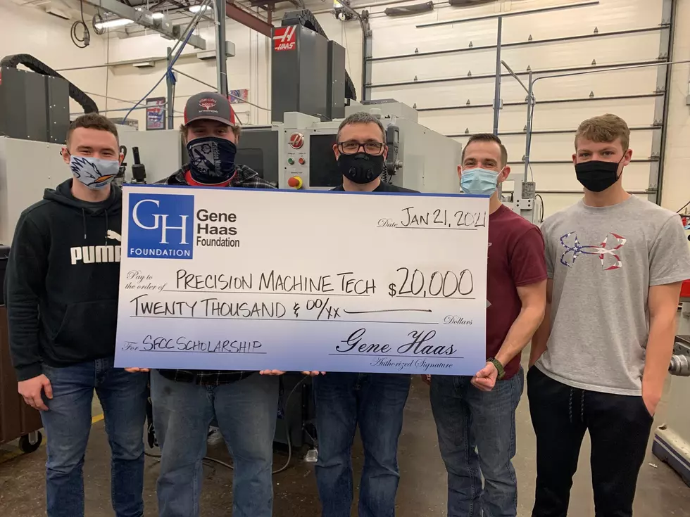 Gene Haas Foundation Gives $20,000 to SFCC, Awards Four Scholarships