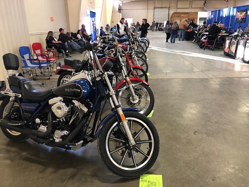 Over 65 Motorcycles Displayed at Ag Building