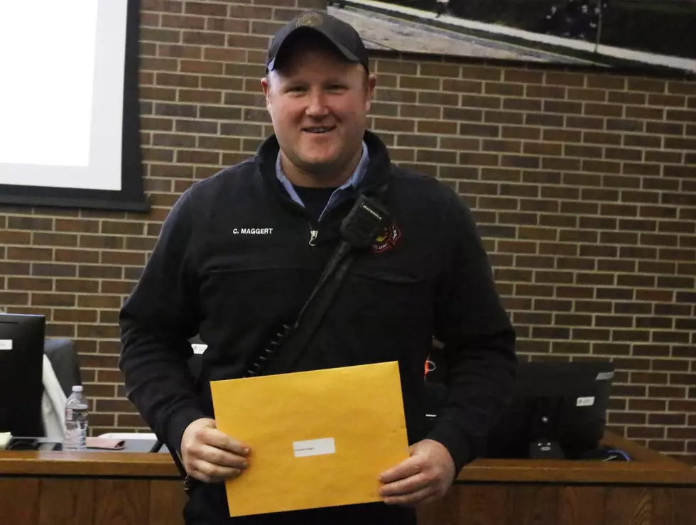 Firefighter Maggert Honored for 10 Years of Service