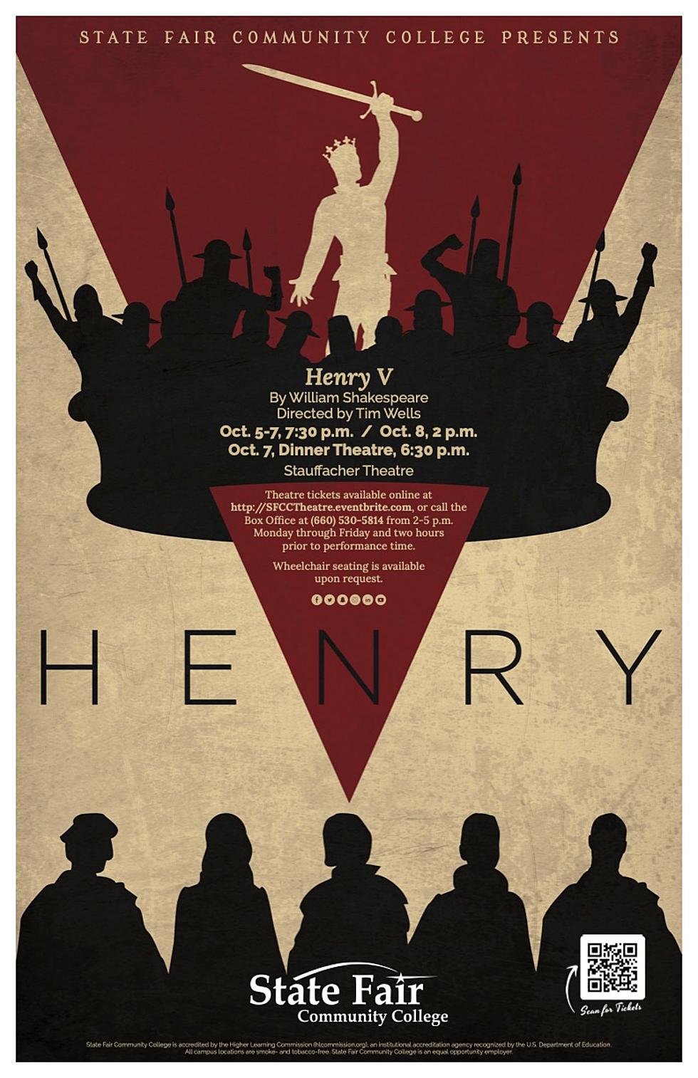 SFCC Theatre Arts to Present ‘Henry V’
