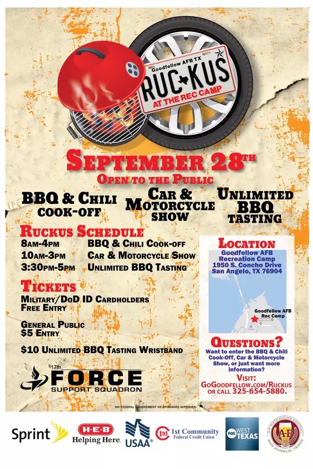 Ruckus at the Rec Camp Goes Down at Goodfellow AFB on September 28th