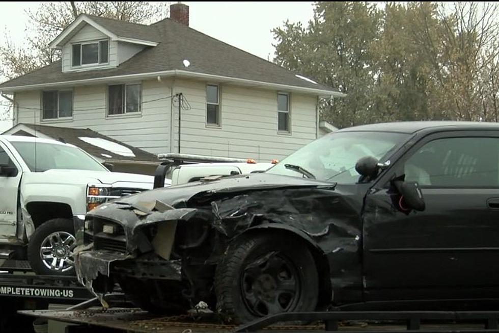 Police Car Slams Into Flint Home, Officer Hospitalized [VIDEO]
