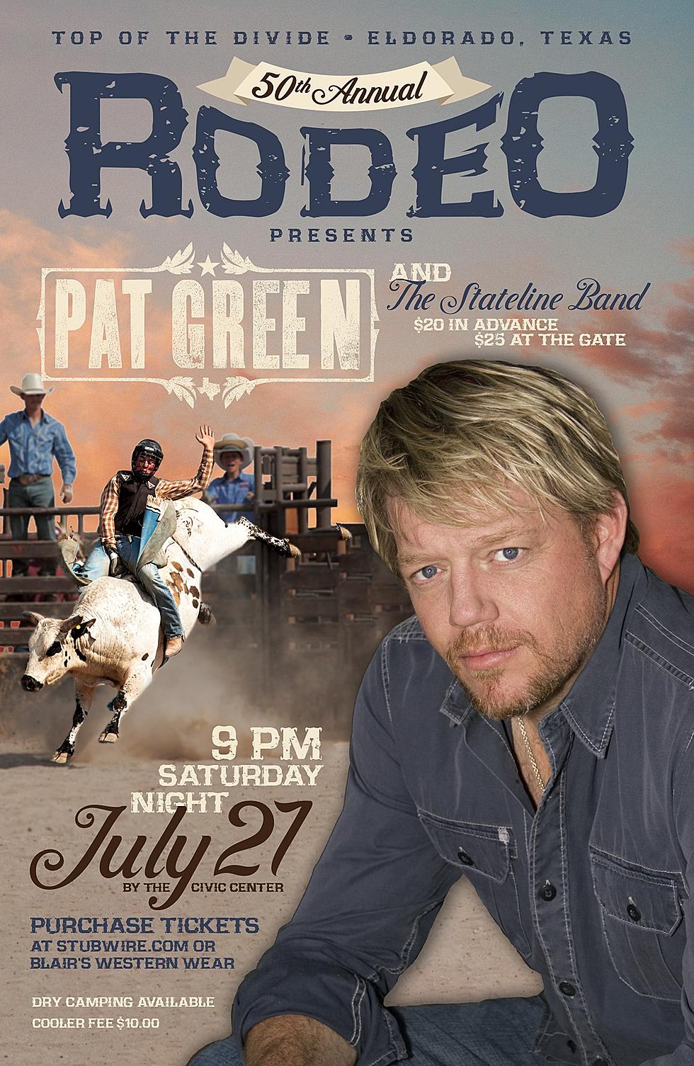 Win Tickets to See Pat Green in Eldorado, Texas