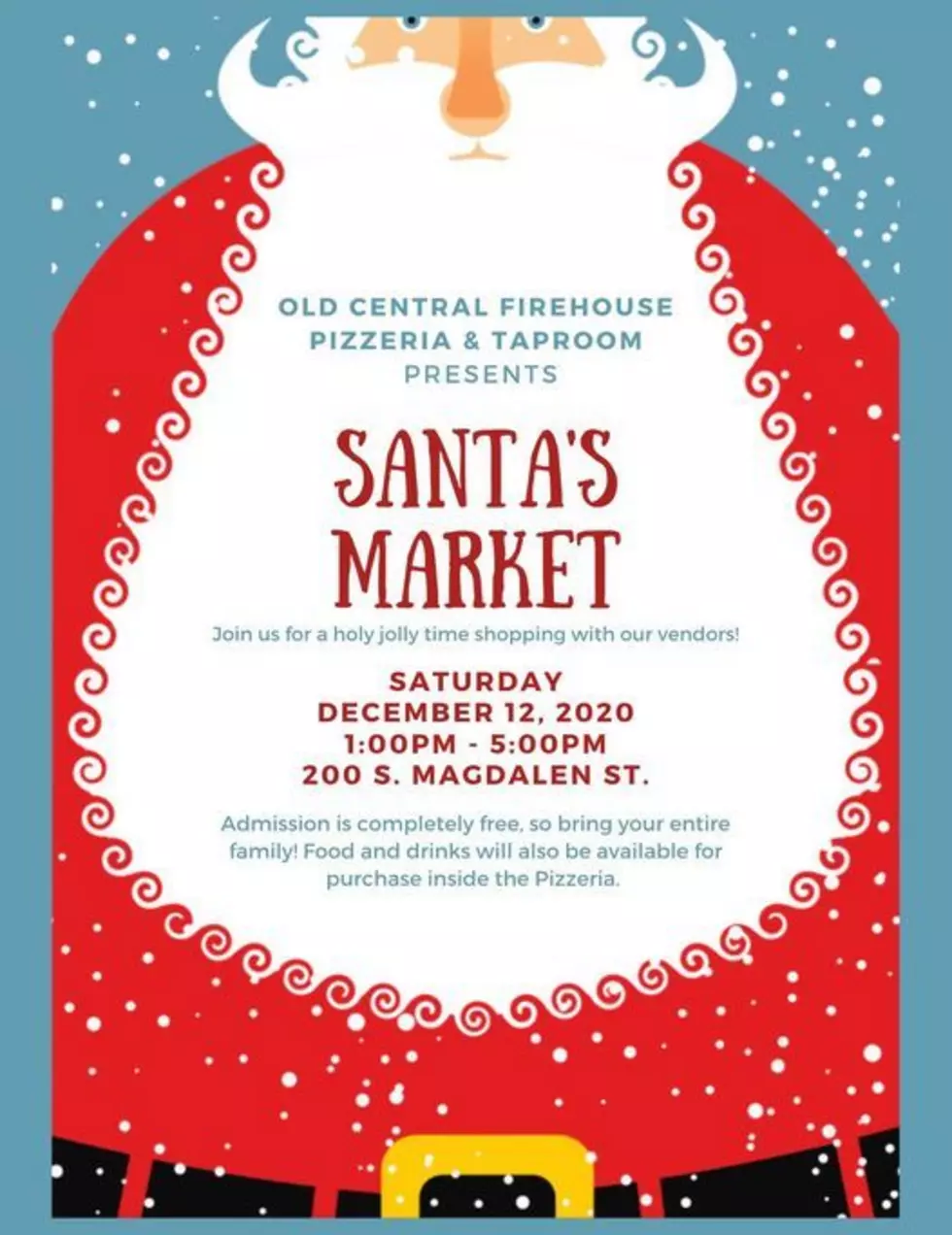 It's Santa's Market Saturday At The Old Central Firehouse