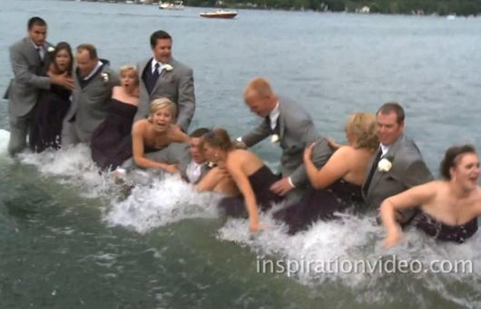 Entire Wedding Party Falls Into Lake [VIDEO]