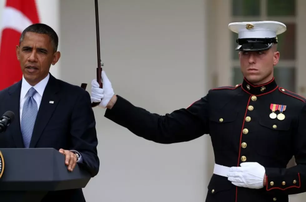 President Obama Forces U.S. Marines To Break Their Own Code By Holding Umbrella&#8217;s [POLL]