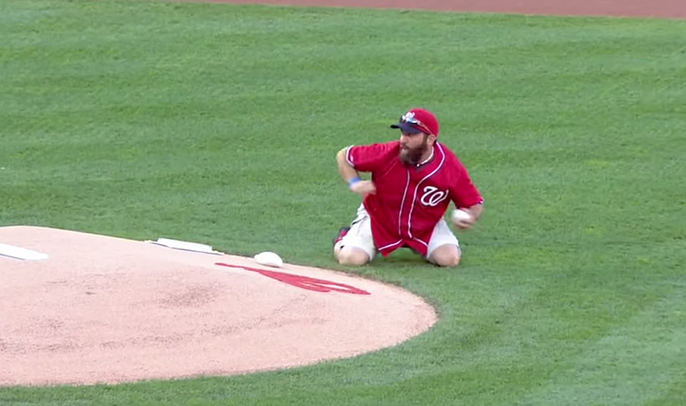 Is This the Best Ceremonial First Pitch EVER?  [VIDEO]
