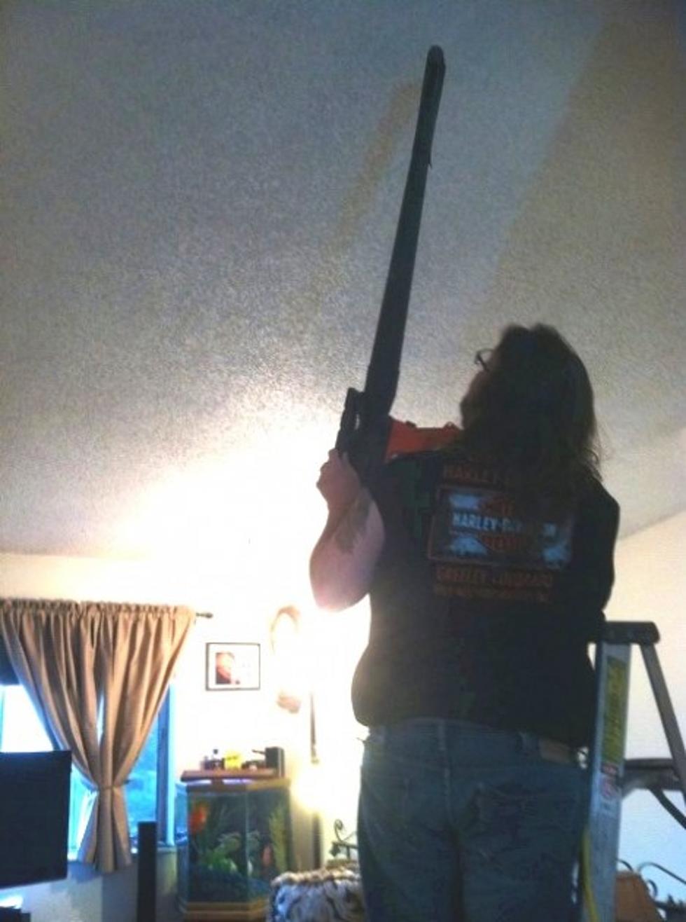Brian Shows You How to Clean the Ceiling With a Leaf Blower [VIDEO]