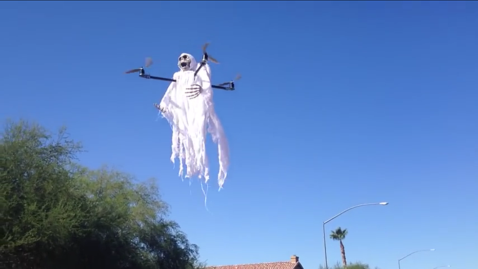Scare Trick-Or-Treaters With A Ghost Drone! [VIDEO]