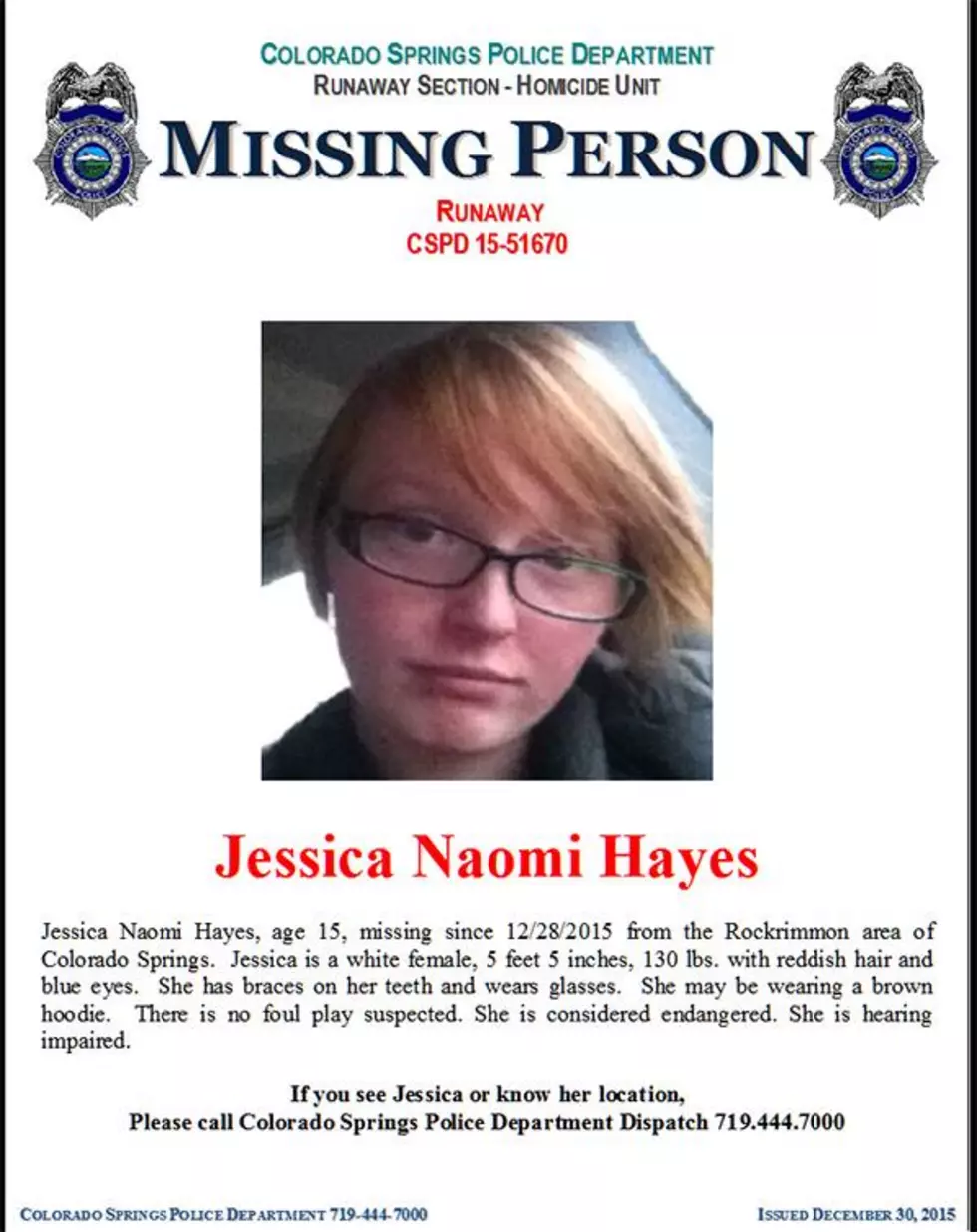 Officials Ask to Keep an Eye Out for This Missing Colorado Teen