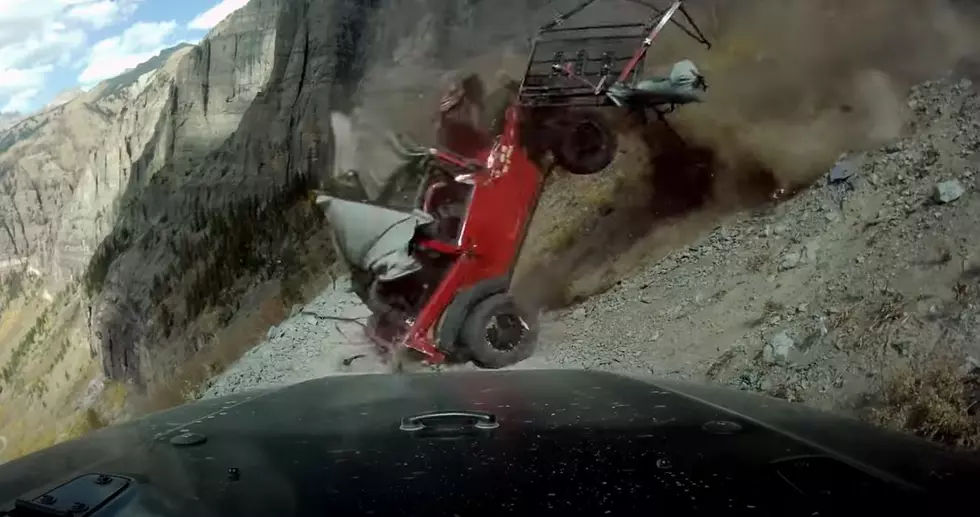 Dashcam Footage Shows Jeep Falling Off Colorado Trail
