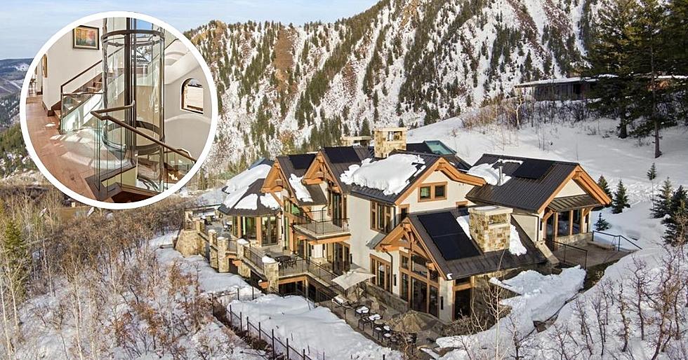Stunning $32 Million Aspen Home Has a Glass Cylinder Elevator